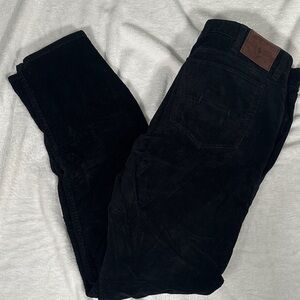 Ralph Lauren Men's Dark Black Corduroy Pants! Size 38